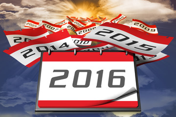 2016 Calendario_005

Calendario con il nuovo anno:
il 2016. Gli anni precedenti si allontanano sullo sfondo, nel cielo, verso il sole.
