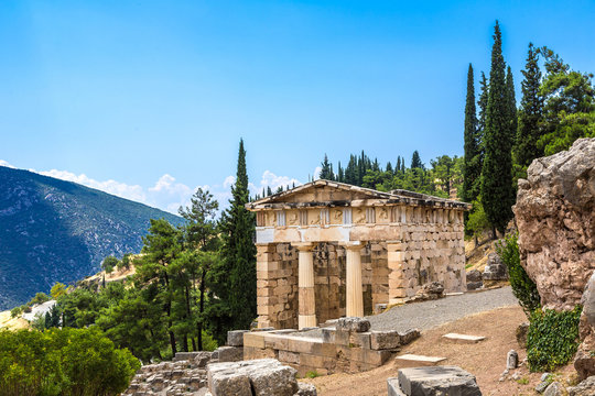The Athenian treasury in Delphi