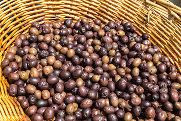 Ripe fresh olives