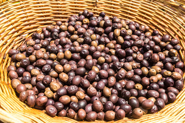 Ripe fresh olives