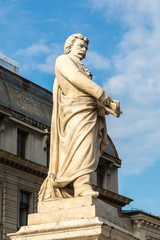 Fototapeta na wymiar Statue of George Lazar in Bucharest