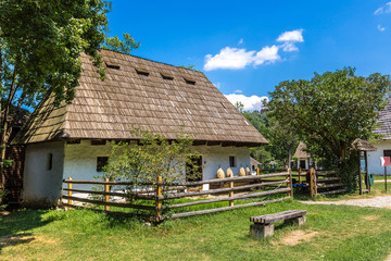 Fototapeta na wymiar Astra village museum in Transylvania