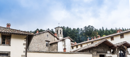 Fototapeta na wymiar Camaldoli Monastery in Tuscany