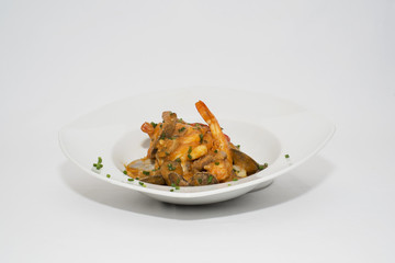 Zarzuela de marisco y rape