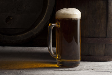 Still Life with a keg of beer 