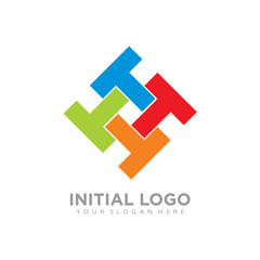 Initial T Diamond Logo icon