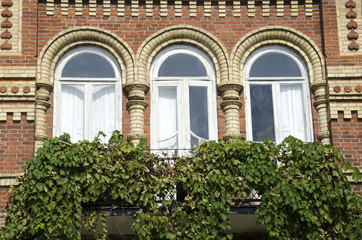 Three arched windows