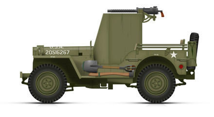 Fototapeta premium Jeep Willys 20