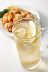 ハイボールと唐揚げ　Whisky Highball and Fried chicken