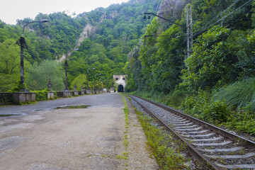 Abandoned railway station Psyrtskha, New Afon