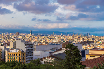 Panoramic view of Barcelona