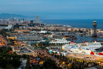 Obraz premium Panoramic view of Barcelona