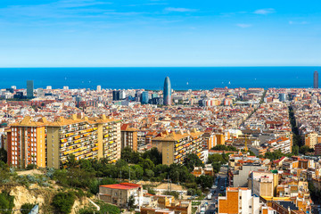 Panoramic view of Barcelona