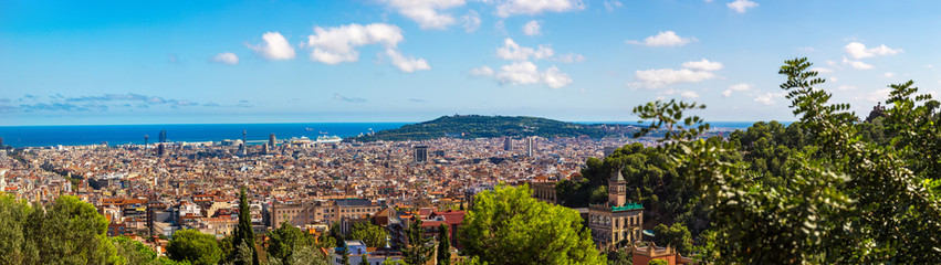 Panoramic view of Barcelona