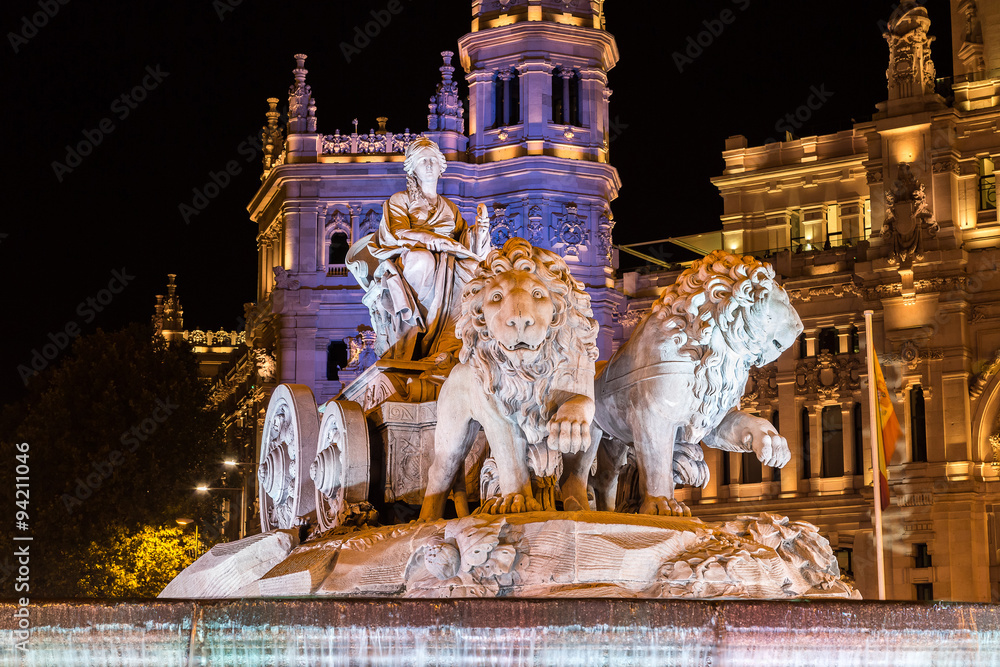 Canvas Prints cibeles fountain in madrid