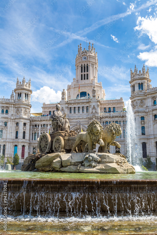 Poster Cibeles fountain in Madrid