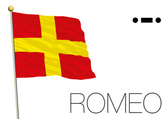 romeo flag, International maritime signal