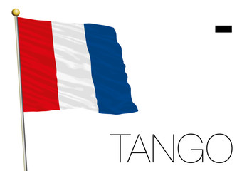 tango flag, International maritime signal © frizio
