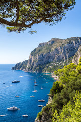 Capri island in  Italy