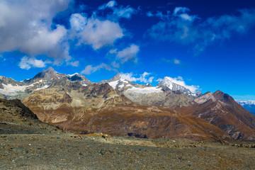 Fototapeta premium Alps mountain landscape in Swiss