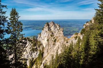 Fototapeta na wymiar Alps and lakes in Germany