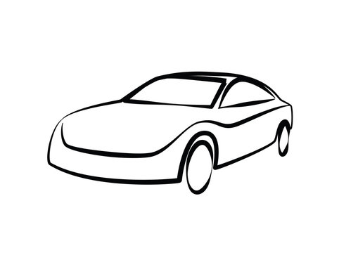 sports car outlines. modern car illustration. car vector image