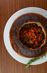 Bean soup in bread