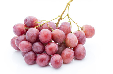 Grape on the white background. Fresh  berry.