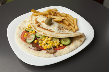 tortilla with vegetables