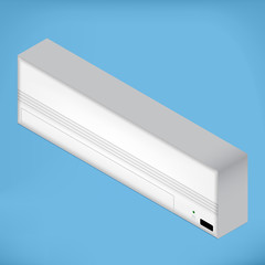 White isometric Airconditioner
