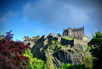 Fototapeta na wymiar Edinburgh Castle in Edinburgh, Scotland.