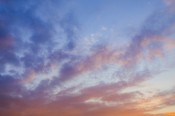 Naklejka na ściany i meble Clouds during sunset