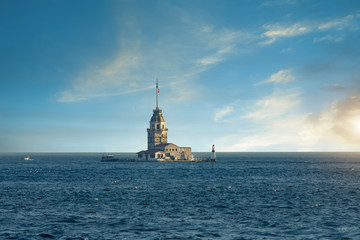 Maiden's Tower in Bosphorus Istanbul Turkey