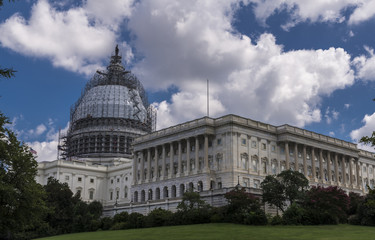 Obraz premium Capitol hill, under renovation