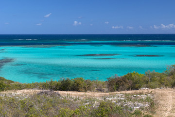 The blue at Anguilla, English Caribbean island