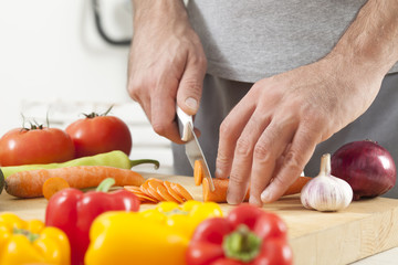 Preparing fresh organic food
