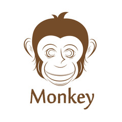 Monkey face, illustration