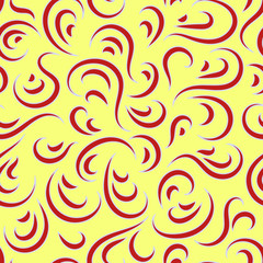 Abstract seamless pattern. Background from curls ornament. Fashionable style. Graphic style for wallpaper, wrapping, fabric, background design, apparel, other print production. Effect velvet. Vector