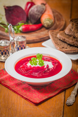 Borsch -traditional russian soup