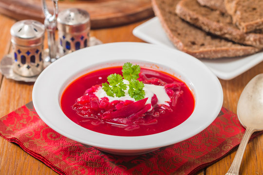 Borsch -traditional russian soup