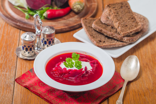 Borsch -traditional russian soup
