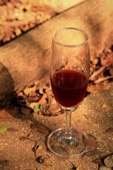 red wine glass