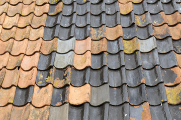 Tiled roof.