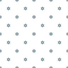 Seamless pattern of snowflakes