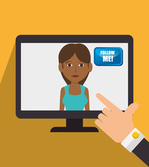 Follow me social trendy