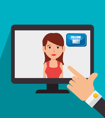 Follow me social trendy