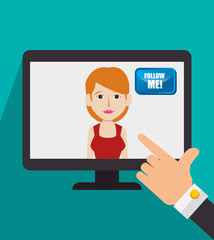 Follow me social trendy