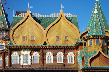 Fototapeta premium MOSCOW, RUSSIA - October 21, 2015: Palace of Tsar Alexei Mikhail
