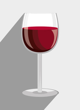 Wine drink graphic design with icons