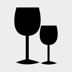 Wine drink graphic design with icons